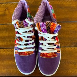 Western Hi Top bohemian shoes